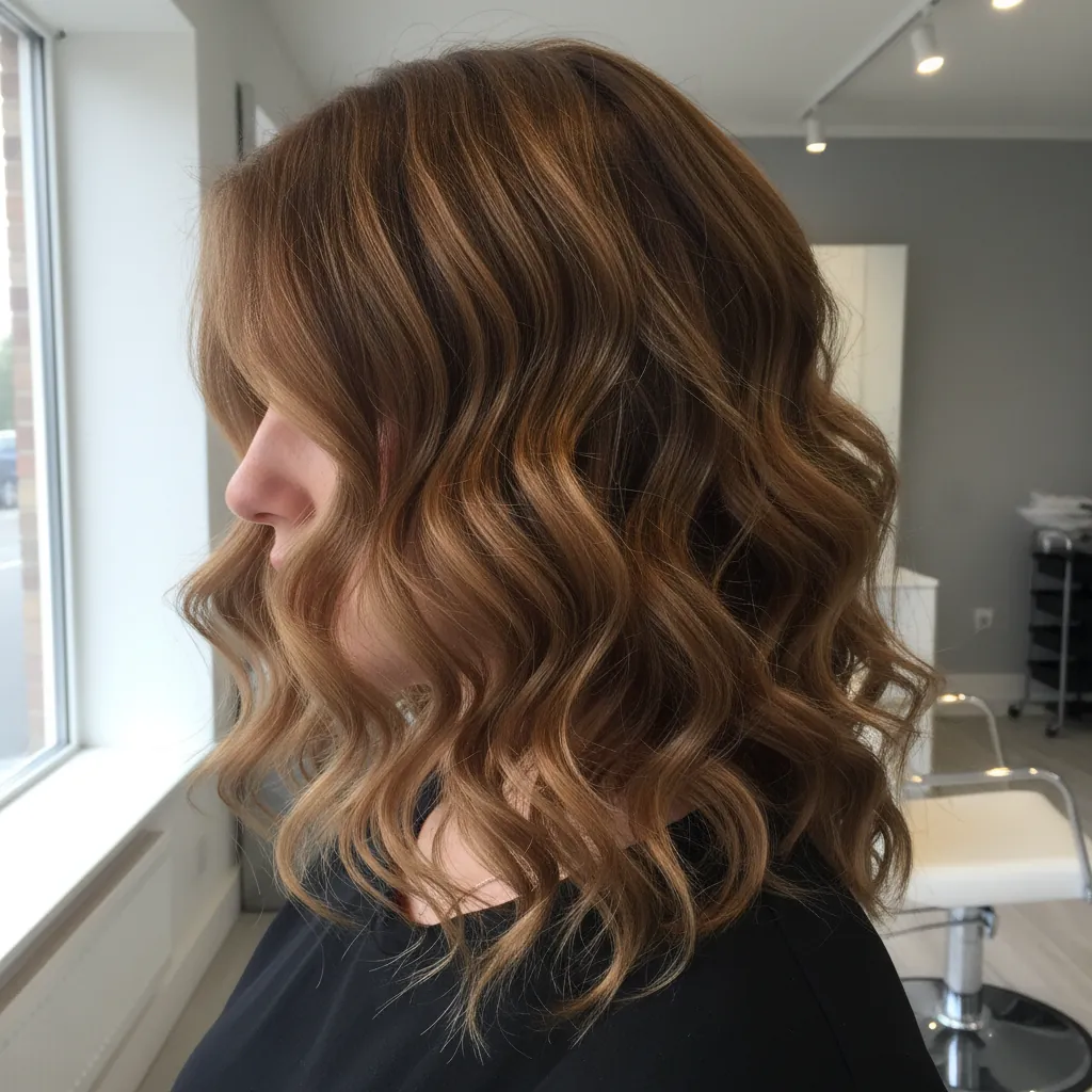 Losse waves en krullen na een behandeling